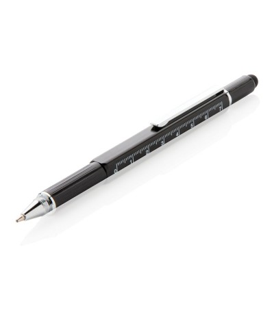 Stylo outil 5 en 1 en aluminium