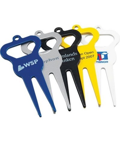 Ouvre-bouteille & relève-pitch golf métal