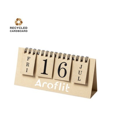 Calendrier perpétuel en carton recyclé