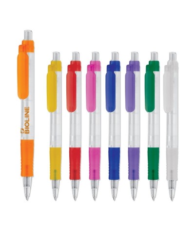 Stylo bille végétal biodégrable transparent - Made in Europe