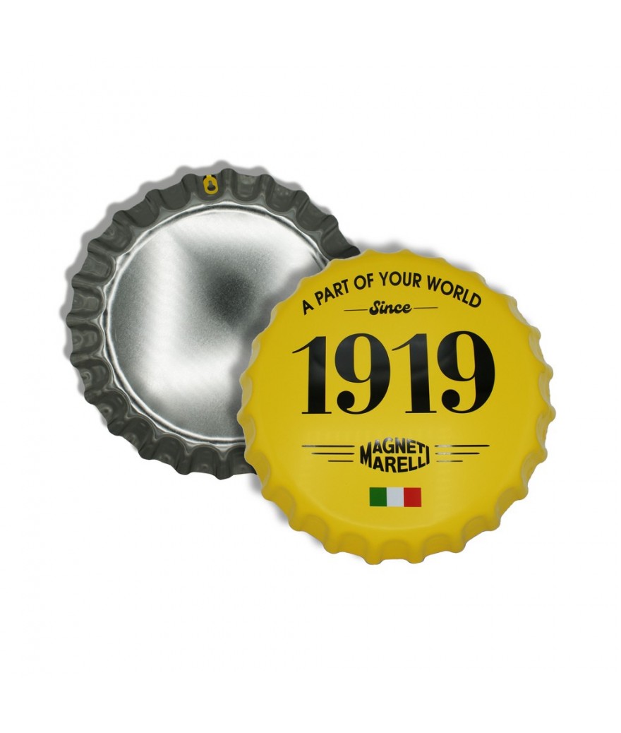 Capsule décorative en fer blanc