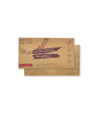 Graines de fleurs ou aromatiques sous sachet kraft - Made in France