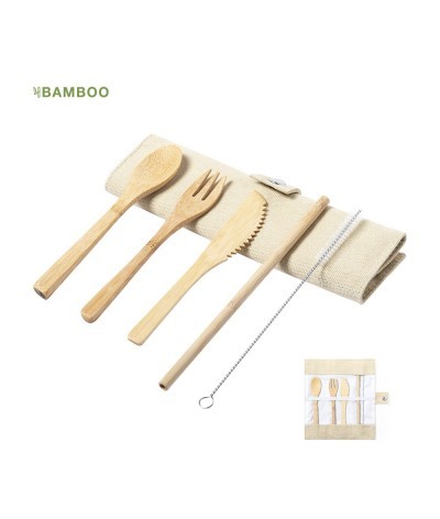 Couverts bambou set 5 Pièces
