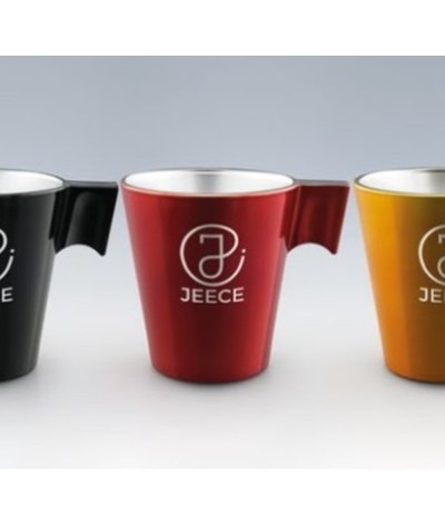 Tasse expresso 80 ml gravée au laser (boîte de 6) - Made in France