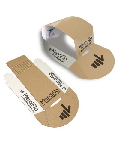 Casquette carton kraft certifié FSC à monter - Made in Europe