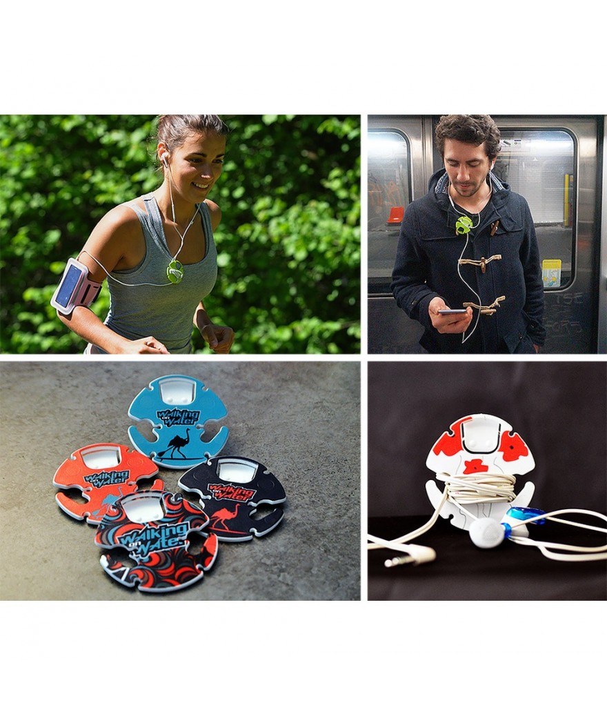 Enrouleur de cable d’écouteurs matière recyclée - Made in France