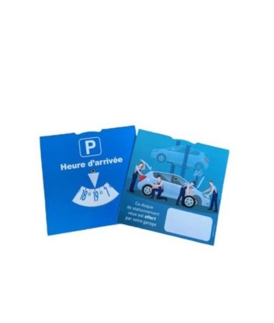 Disque de stationnement européen typé garage