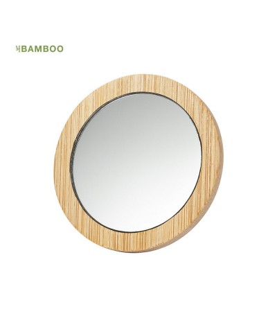 Miroir de poche bambou