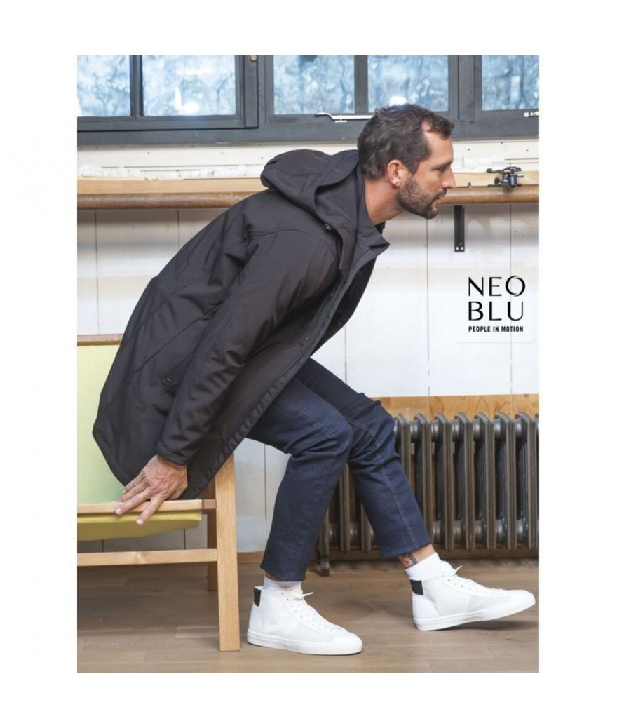 Manteau softshell recyclé long homme