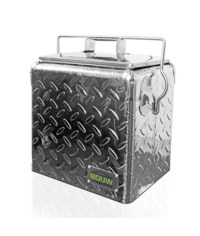 Glacière rétro inox aluminium