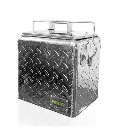Glacière rétro inox aluminium