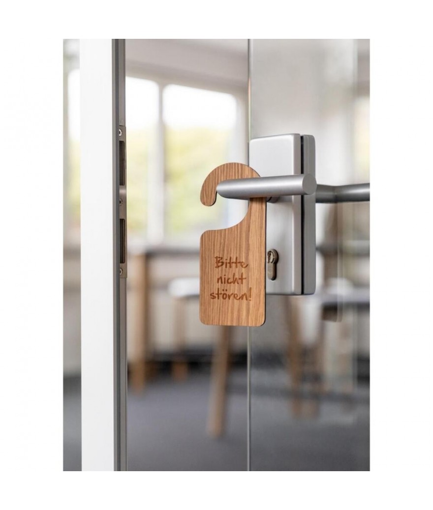 Plaque de porte bois