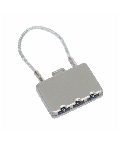 Cadenas à chiffres avec câble métal