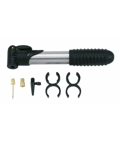 Pompe à vélo télescopique avec fixation