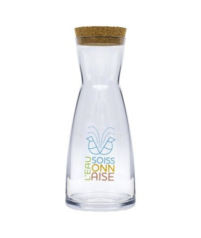 Carafe verre & liège 1000 ml - Made in Europe