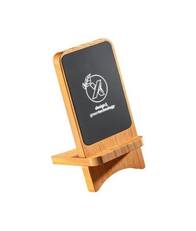 Chargeur à induction 10W avec support bois