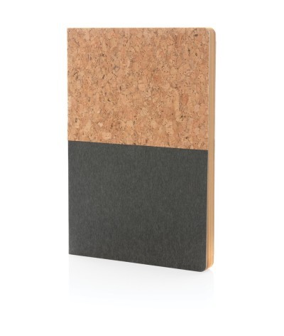 Carnet A5 à couverture en kraft et en liège