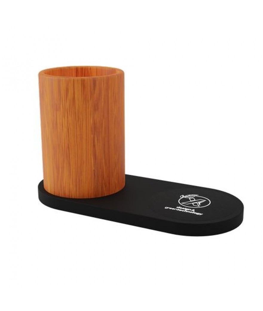 Chargeur 10W pot à crayon bois