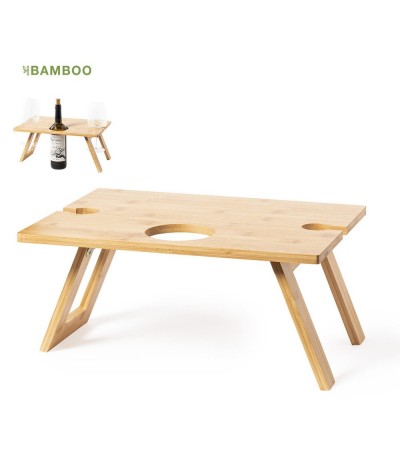 Table pliable en bambou